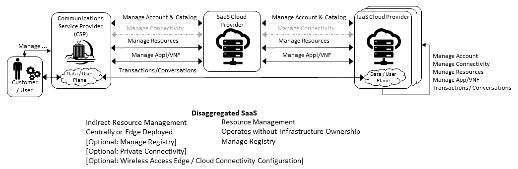 Disaggregated SaaS Stereo-Typical Interaction
